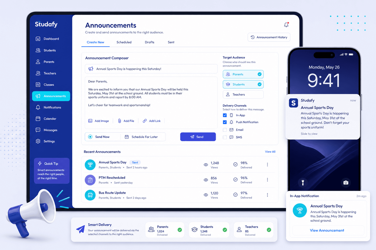 Smart Announcements visual